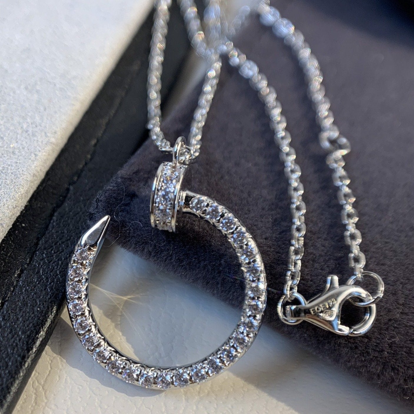 [BloomBling]JUSTE NECKLACE SILVER DIAMONDS