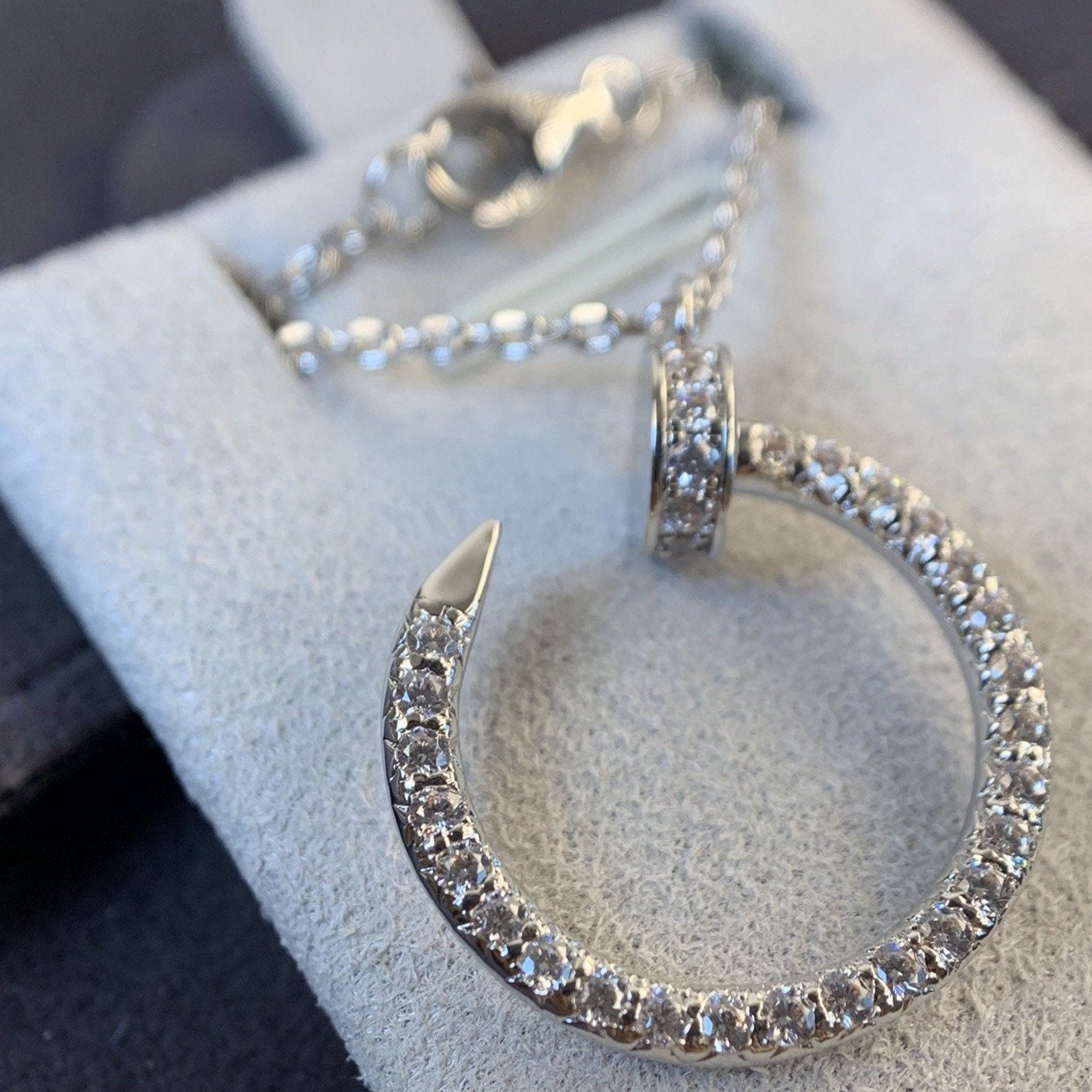 [BloomBling]JUSTE NECKLACE SILVER DIAMONDS