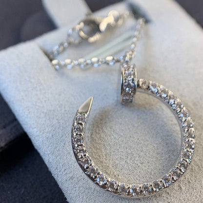 [BloomBling]JUSTE NECKLACE SILVER DIAMONDS