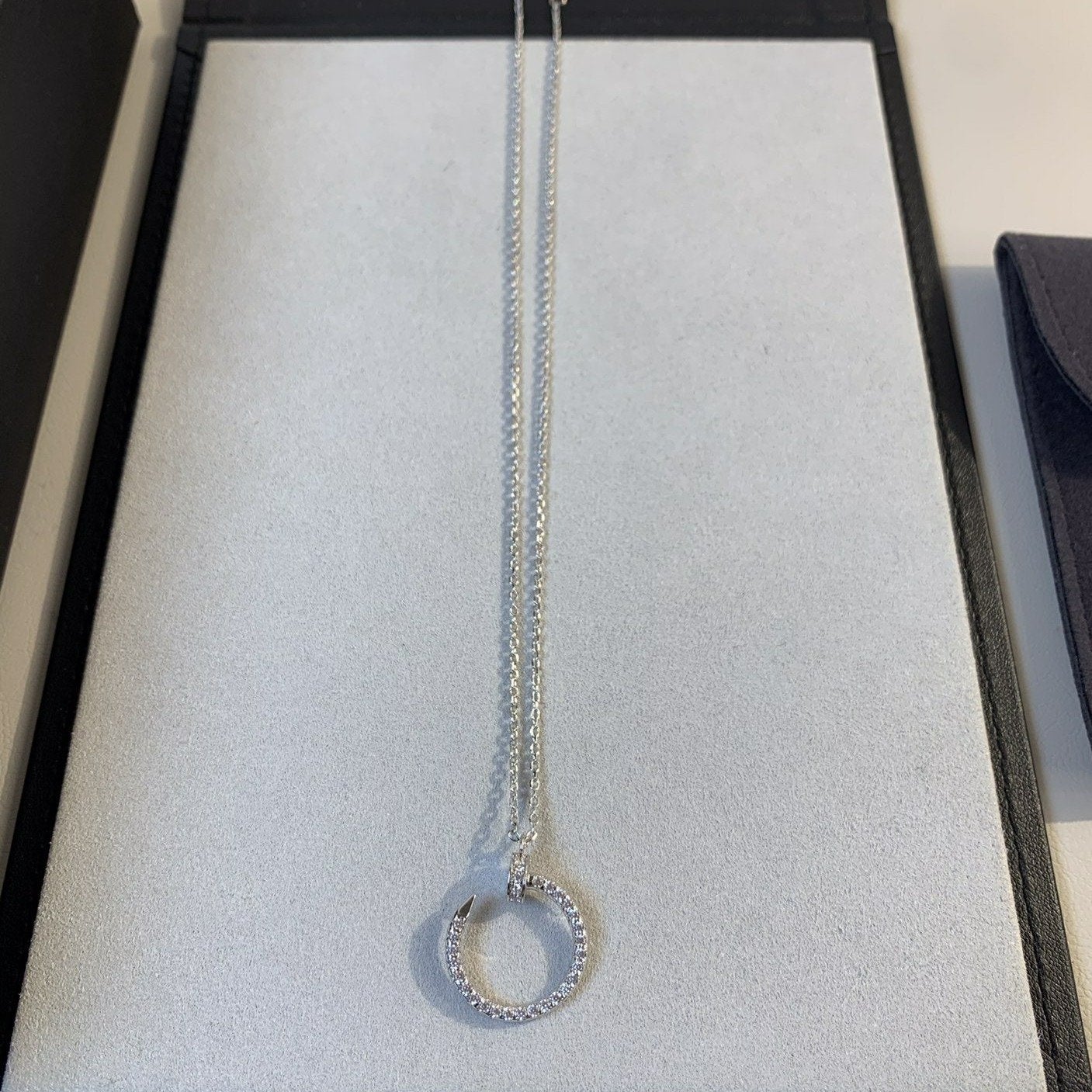 [BloomBling]JUSTE NECKLACE SILVER DIAMONDS