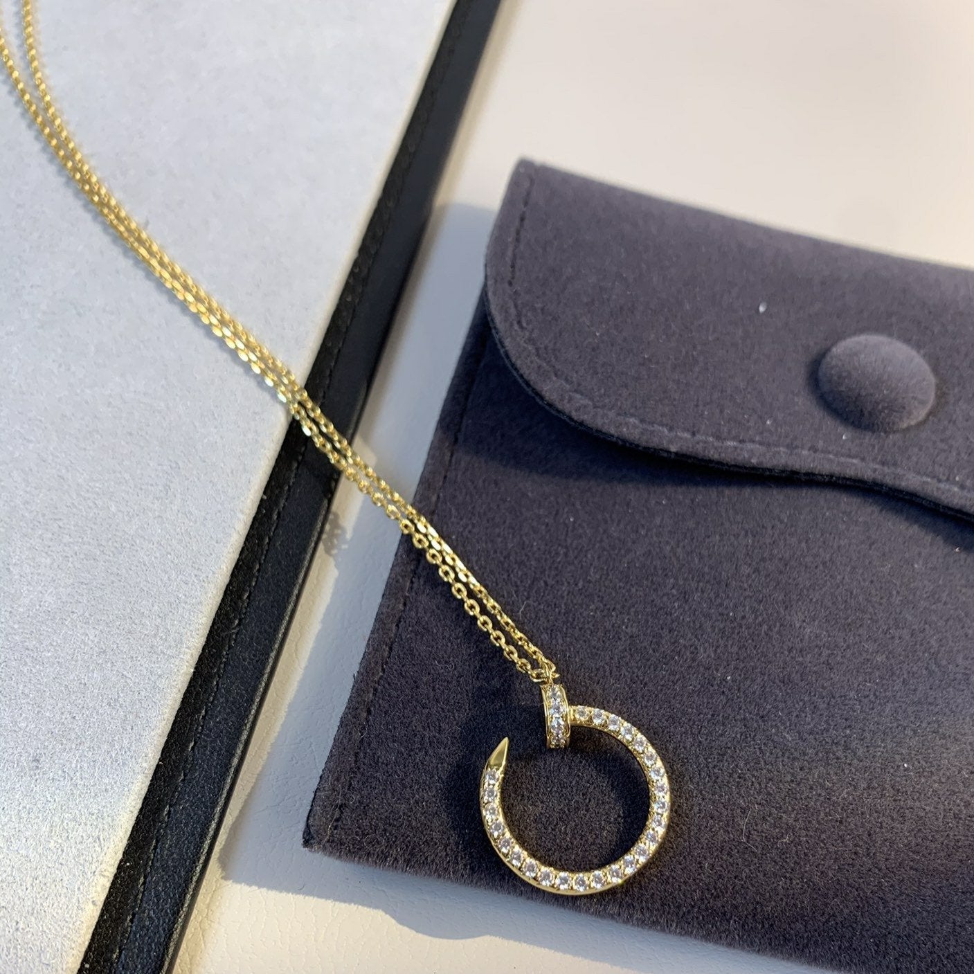 [BloomBling]JUSTE NECKLACE GOLD DIAMONDS