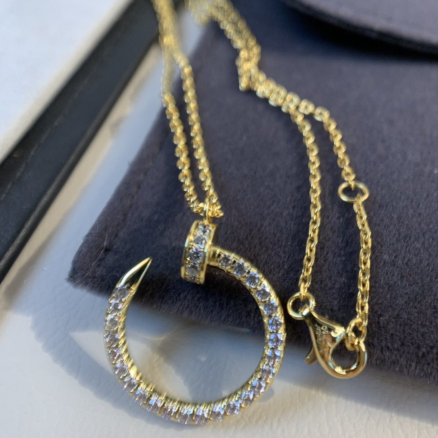 [BloomBling]JUSTE NECKLACE GOLD DIAMONDS