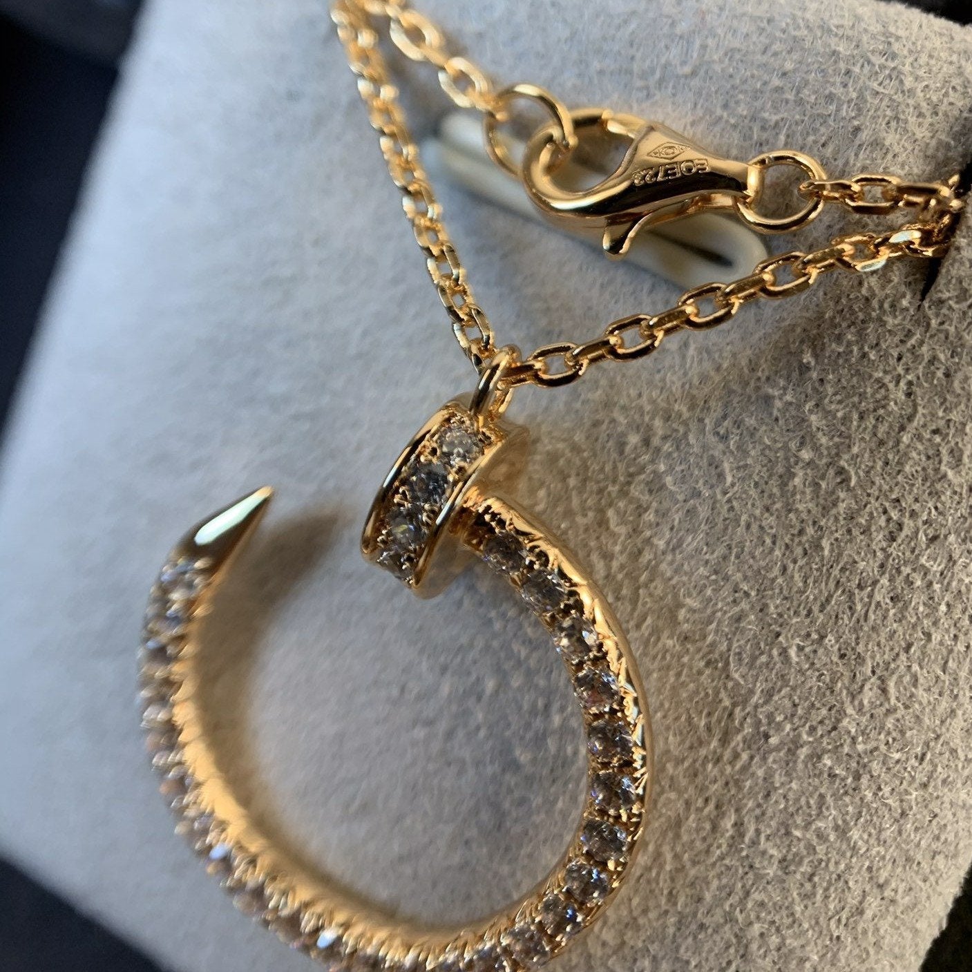 [BloomBling]JUSTE NECKLACE PINK GOLD DIAMONDS