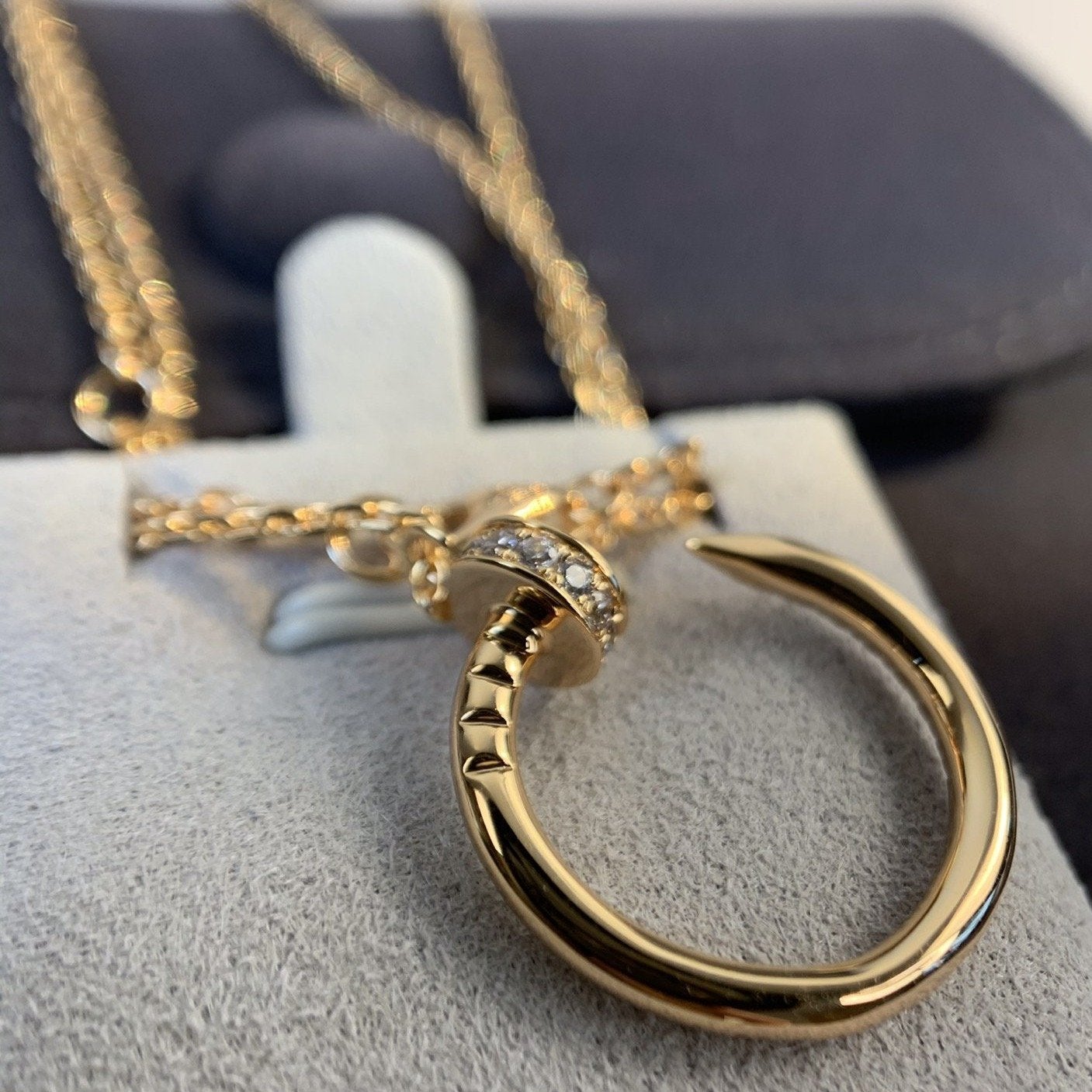 [BloomBling]JUSTE NECKLACE PINK GOLD DIAMONDS