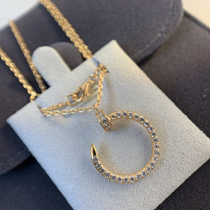 [BloomBling]JUSTE NECKLACE PINK GOLD DIAMONDS
