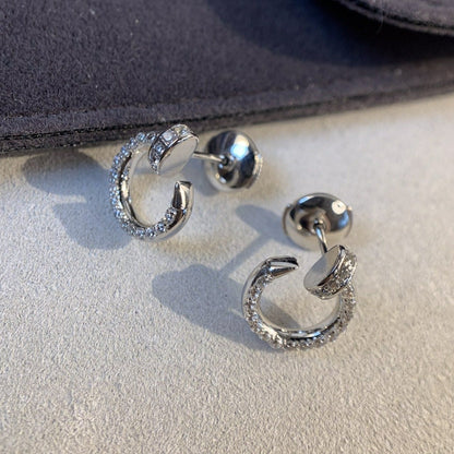[BloomBling]JUSTE EARRINGS SILVER DIAMONDS