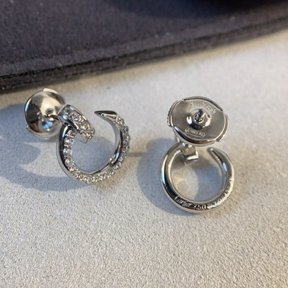 [BloomBling]JUSTE EARRINGS SILVER DIAMONDS