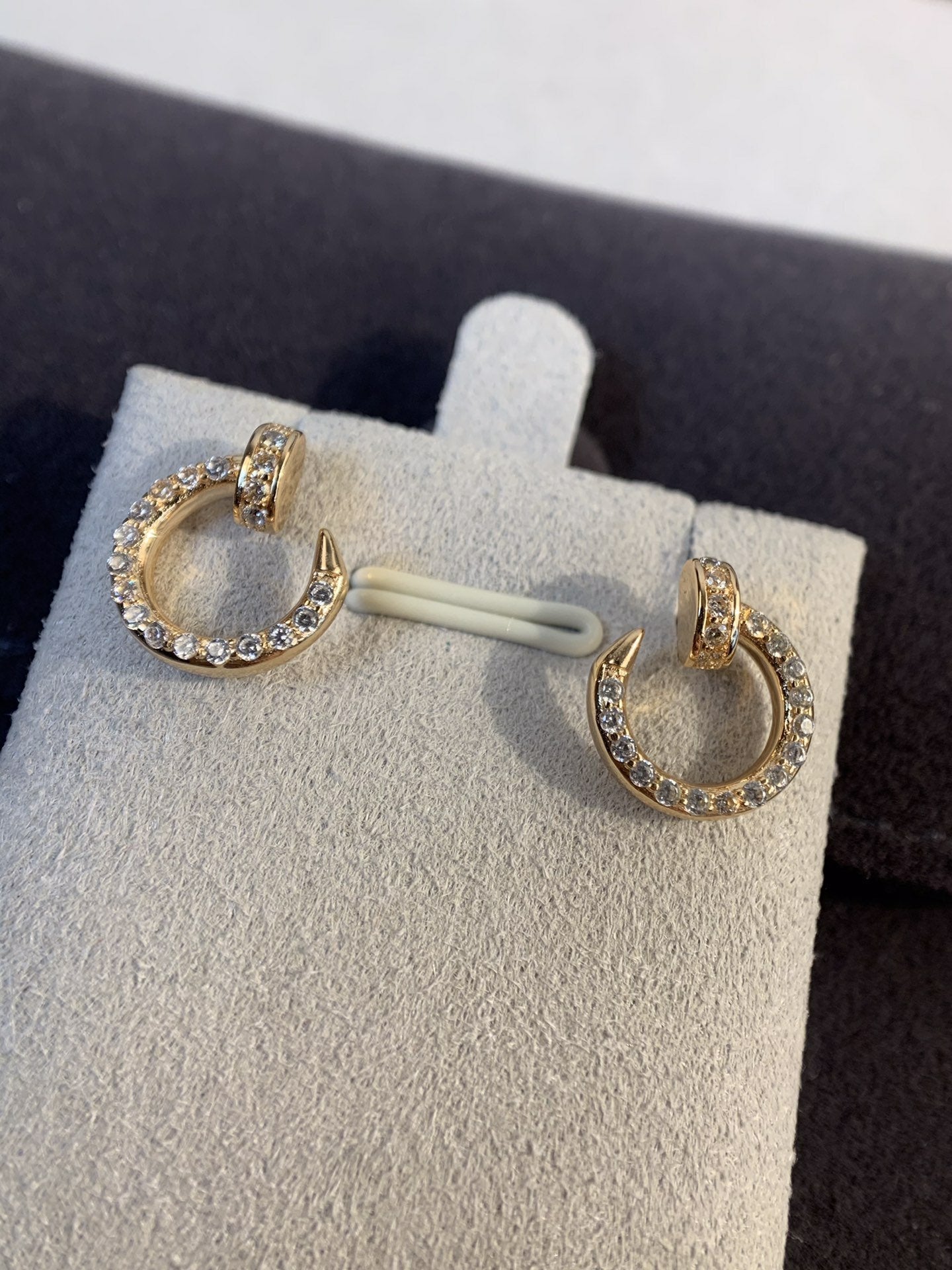 [BloomBling]JUSTE EARRINGS GOLD DIAMONDS