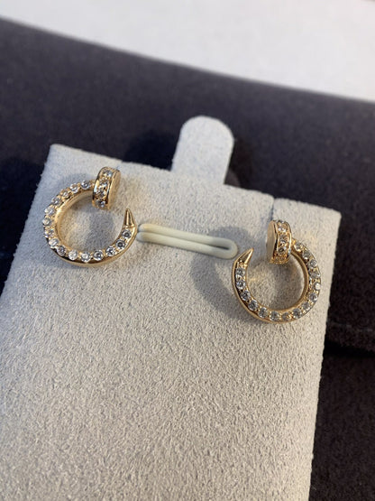 [BloomBling]JUSTE EARRINGS GOLD DIAMONDS