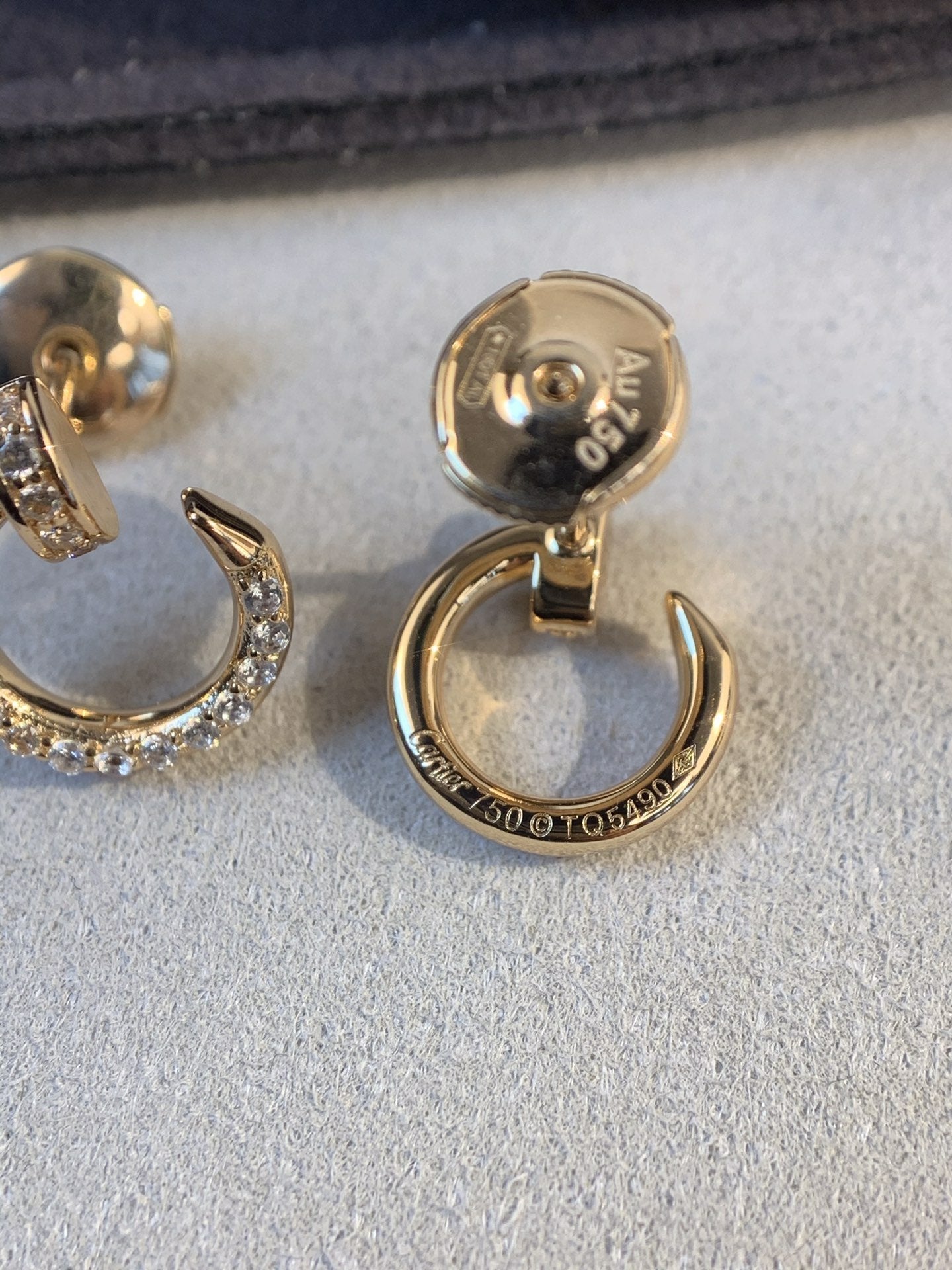 [BloomBling]JUSTE EARRINGS GOLD DIAMONDS