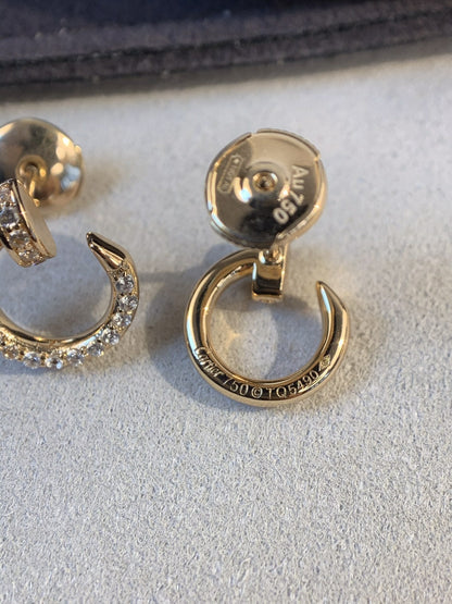 [BloomBling]JUSTE EARRINGS GOLD DIAMONDS