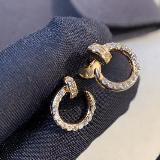 [BloomBling]JUSTE EARRINGS GOLD DIAMONDS