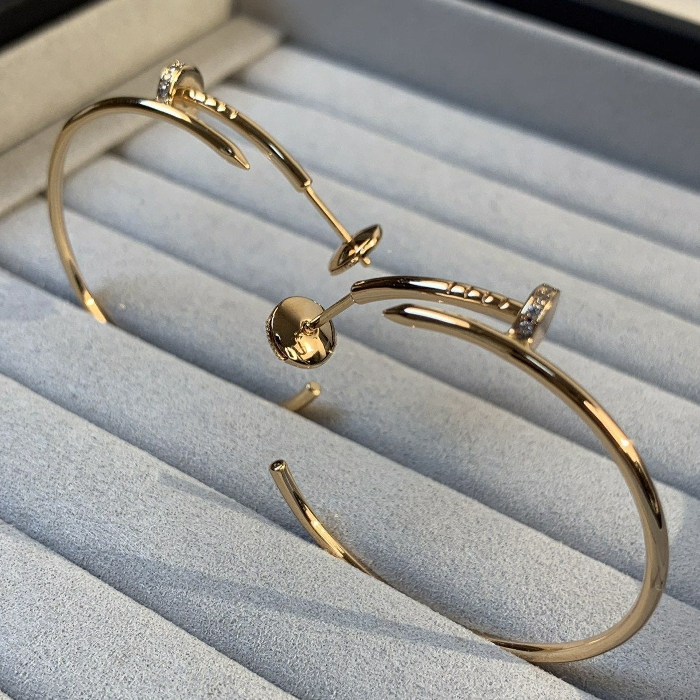 [BloomBling]JUSTE EARRINGS GOLD DIAMONDS 1.8MM