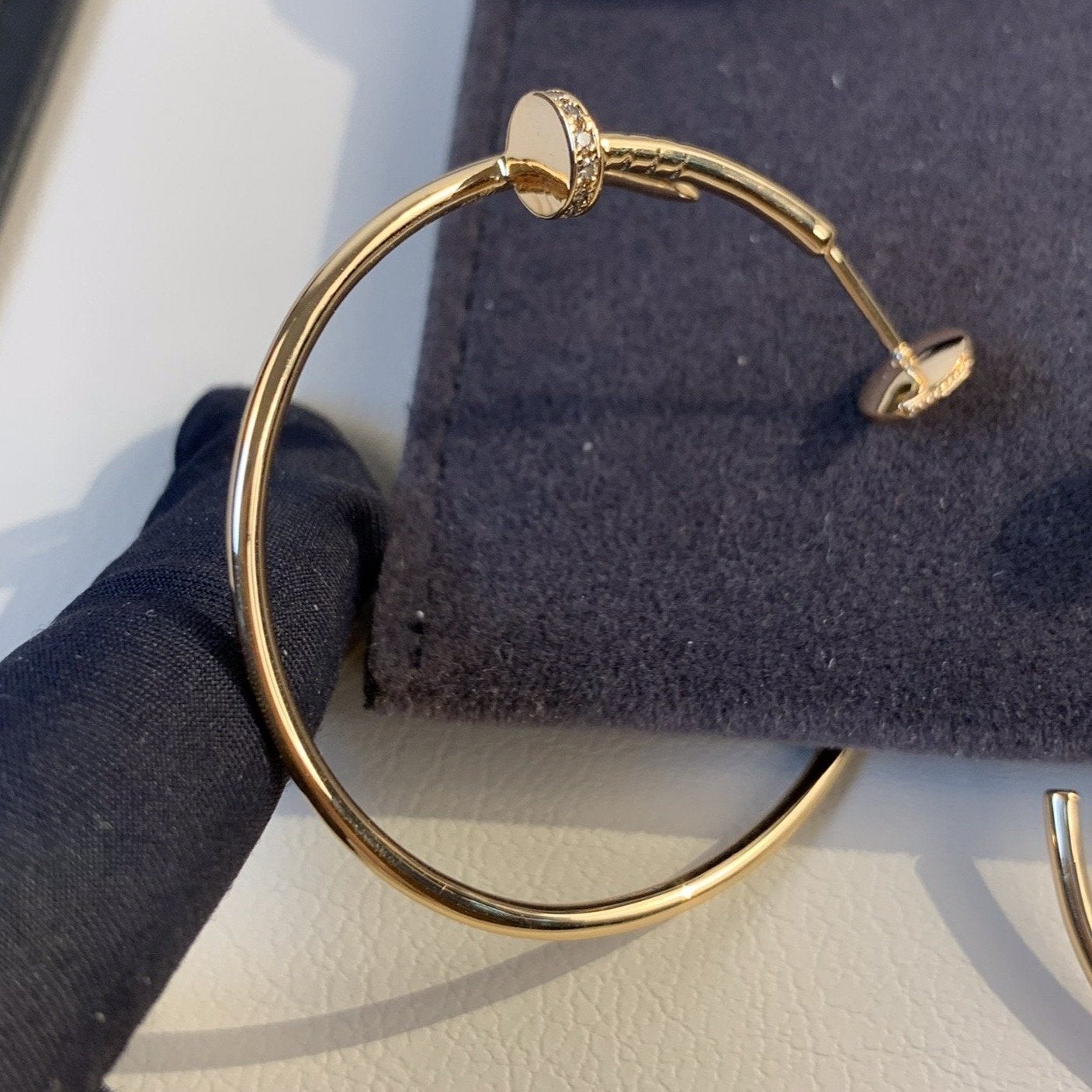 [BloomBling]JUSTE EARRINGS GOLD DIAMONDS 1.8MM