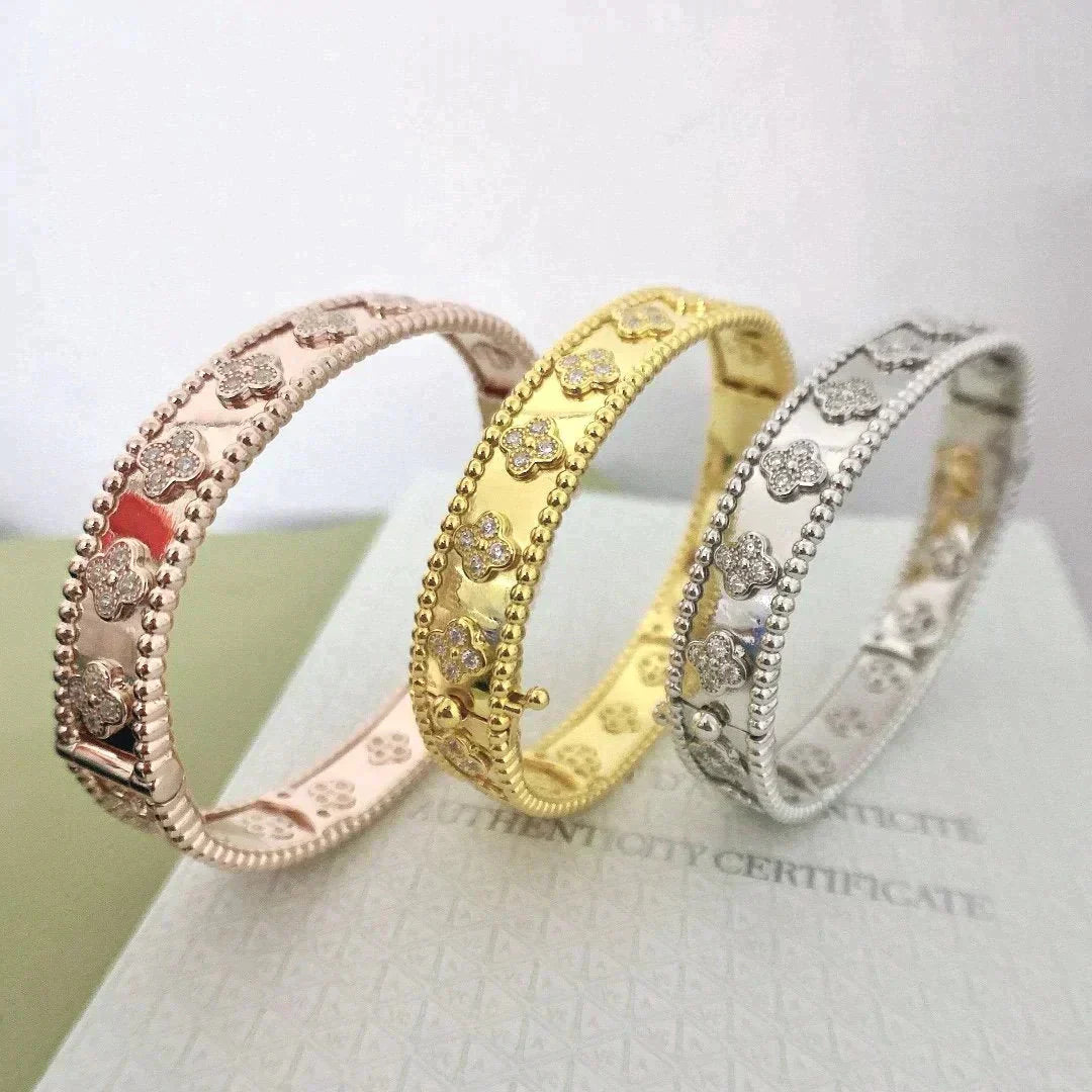 [BloomBling]CLOVER BRACELET 8MM DIAMONDS