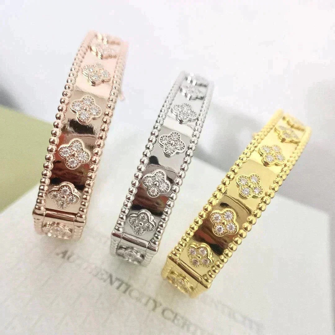 [BloomBling]CLOVER BRACELET 8MM DIAMONDS