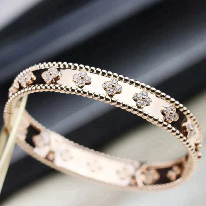[BloomBling]CLOVER BRACELET 8MM DIAMONDS