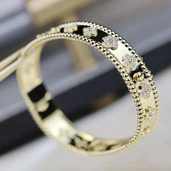 [BloomBling]CLOVER BRACELET 8MM DIAMONDS
