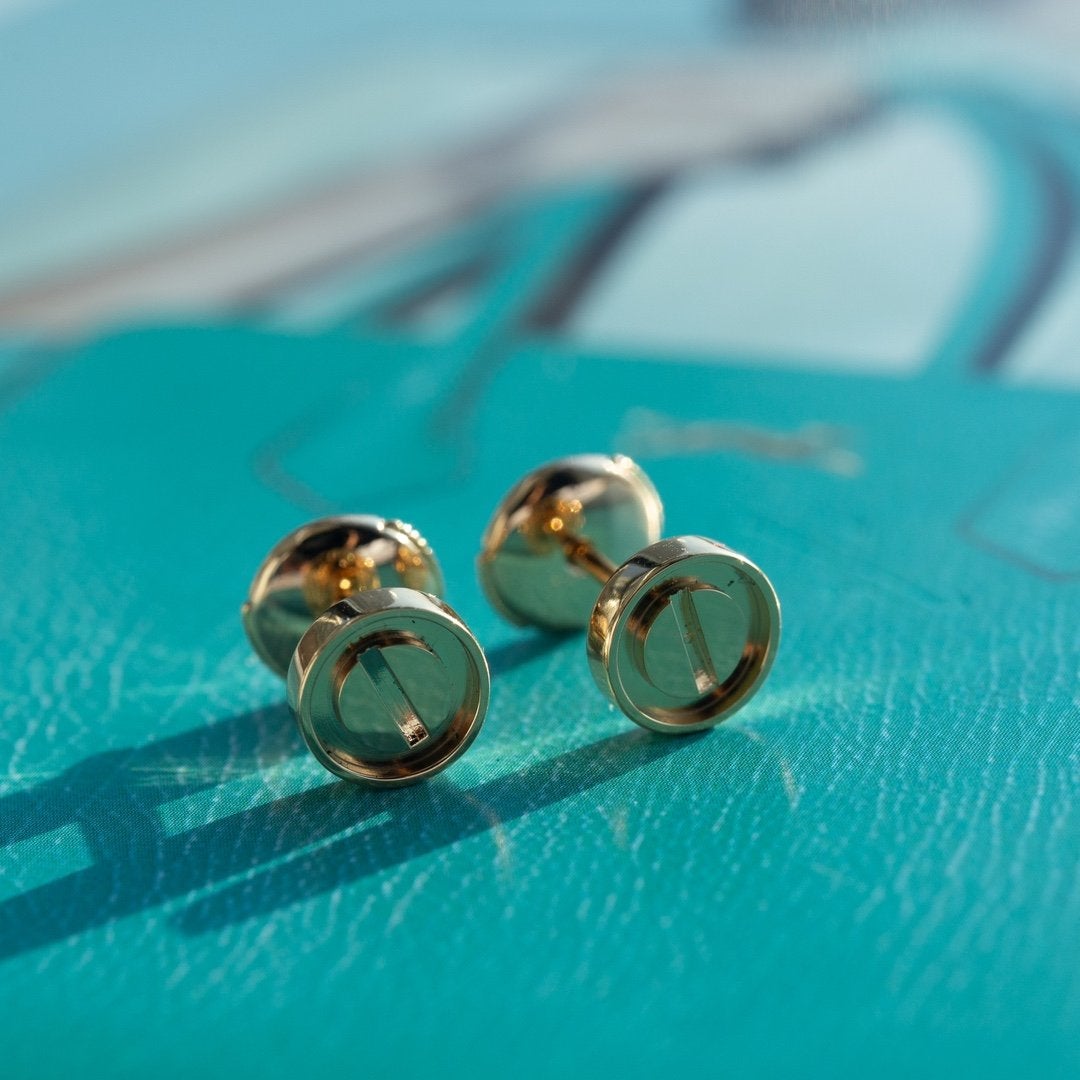 [BloomBling]LOVE EARRINGS PINK GOLD 10MM