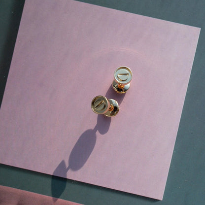 [BloomBling]LOVE EARRINGS PINK GOLD 10MM