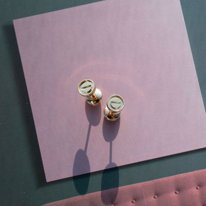 [BloomBling]LOVE EARRINGS PINK GOLD 10MM
