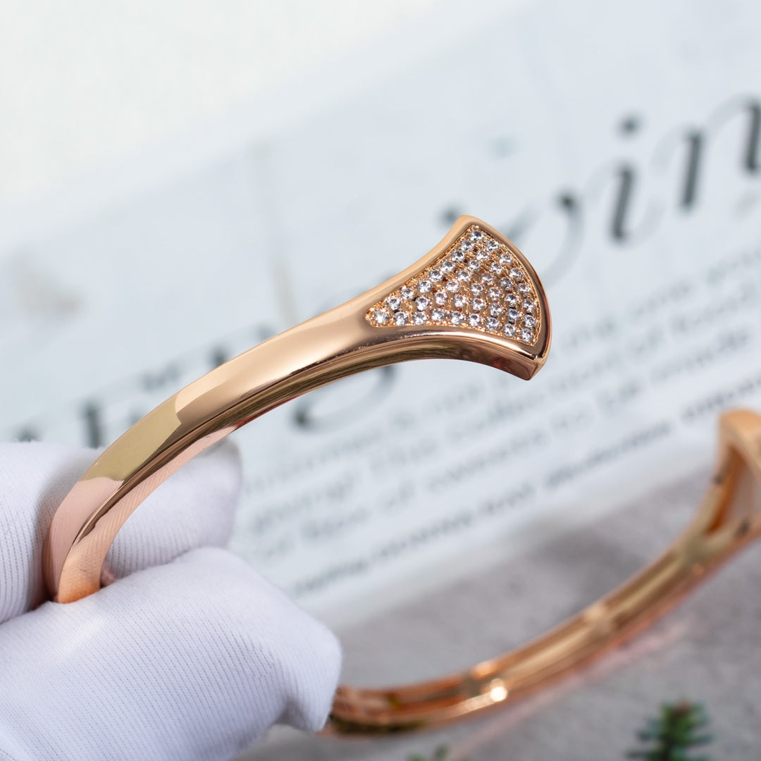 [BloomBling]DREAM BRACELET OPEN PINK GOLD MOP DIAMOND