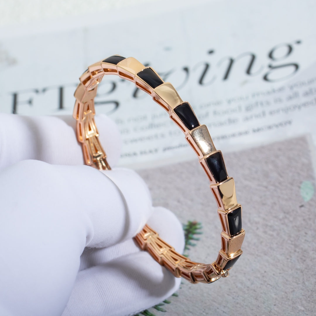 [BloomBling]SERPENTI BRACELET PINK GOLD ONYX
