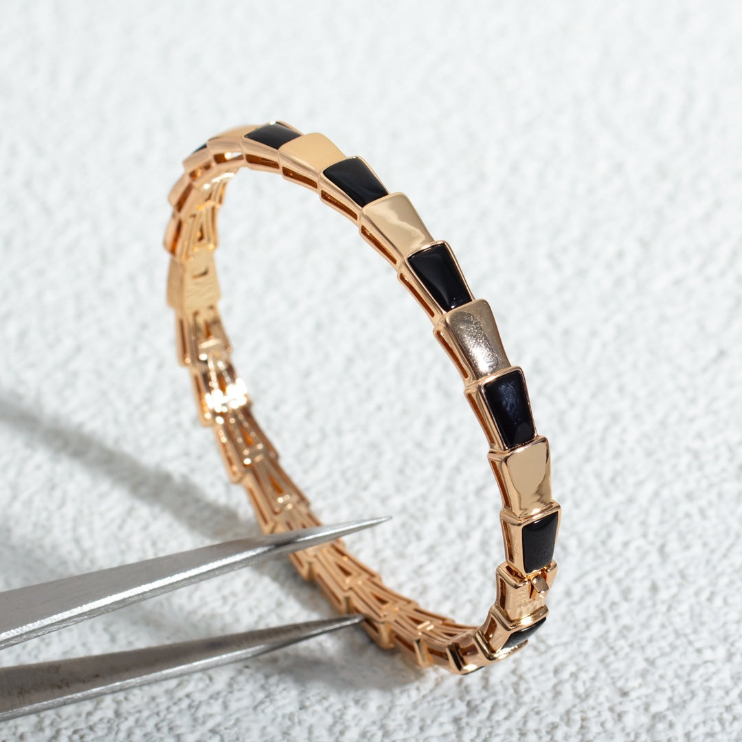 [BloomBling]SERPENTI BRACELET PINK GOLD ONYX