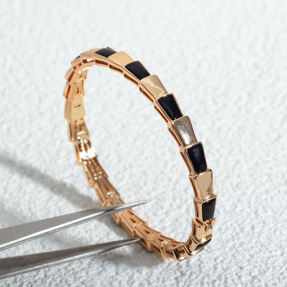 [BloomBling]SERPENTI BRACELET PINK GOLD ONYX