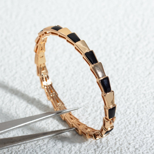[BloomBling]SERPENTI BRACELET PINK GOLD ONYX