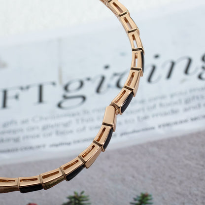 [BloomBling]SERPENTI BRACELET PINK GOLD ONYX