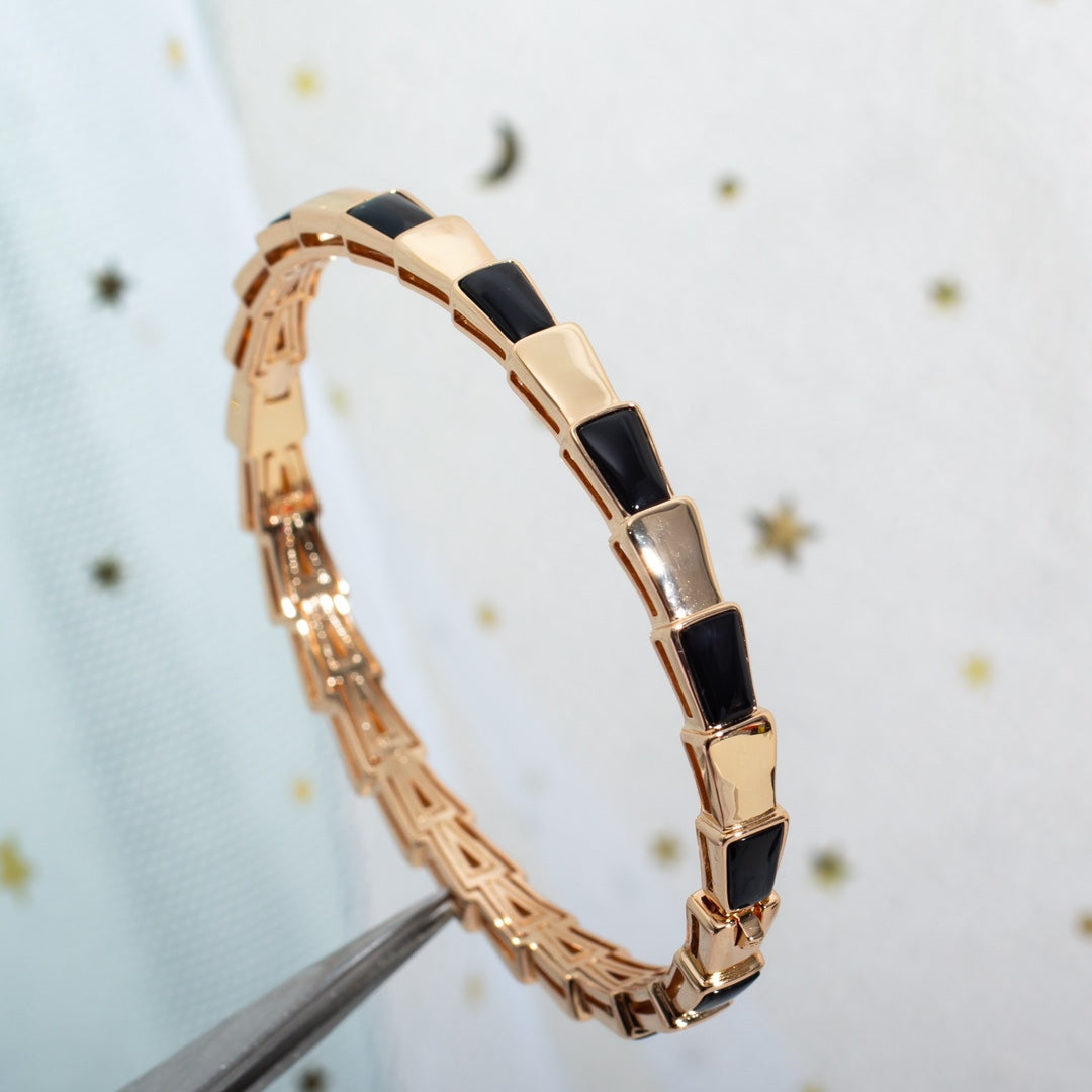 [BloomBling]SERPENTI BRACELET PINK GOLD ONYX