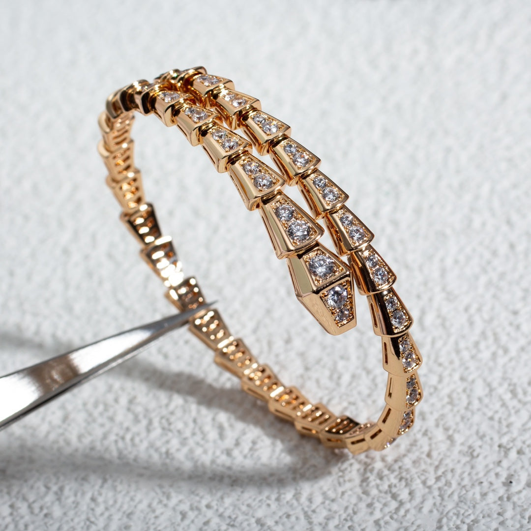 [BloomBling]SERPENTI BRACELET 6.8MM PINK GOLD DIAMOND
