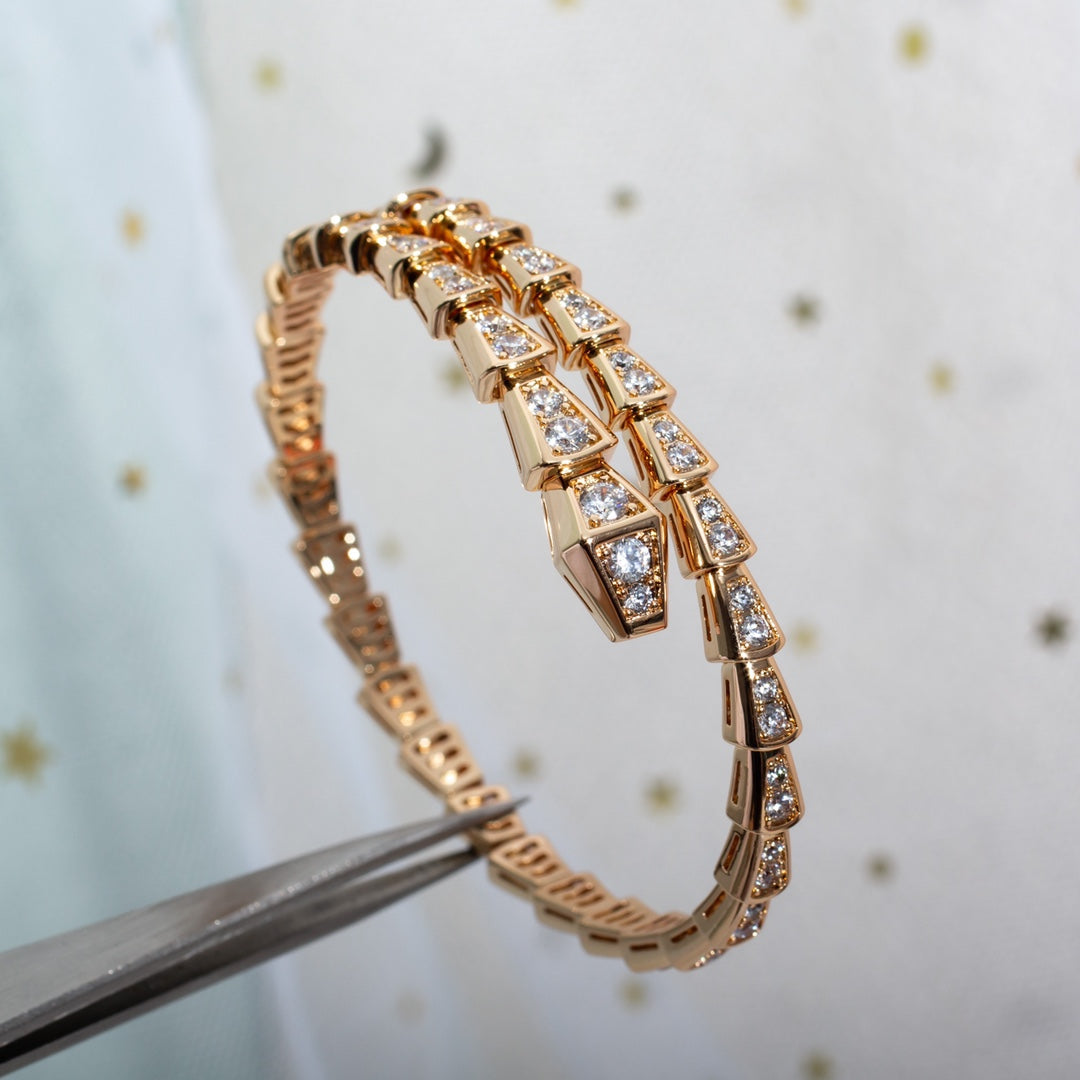 [BloomBling]SERPENTI BRACELET 6.8MM PINK GOLD DIAMOND