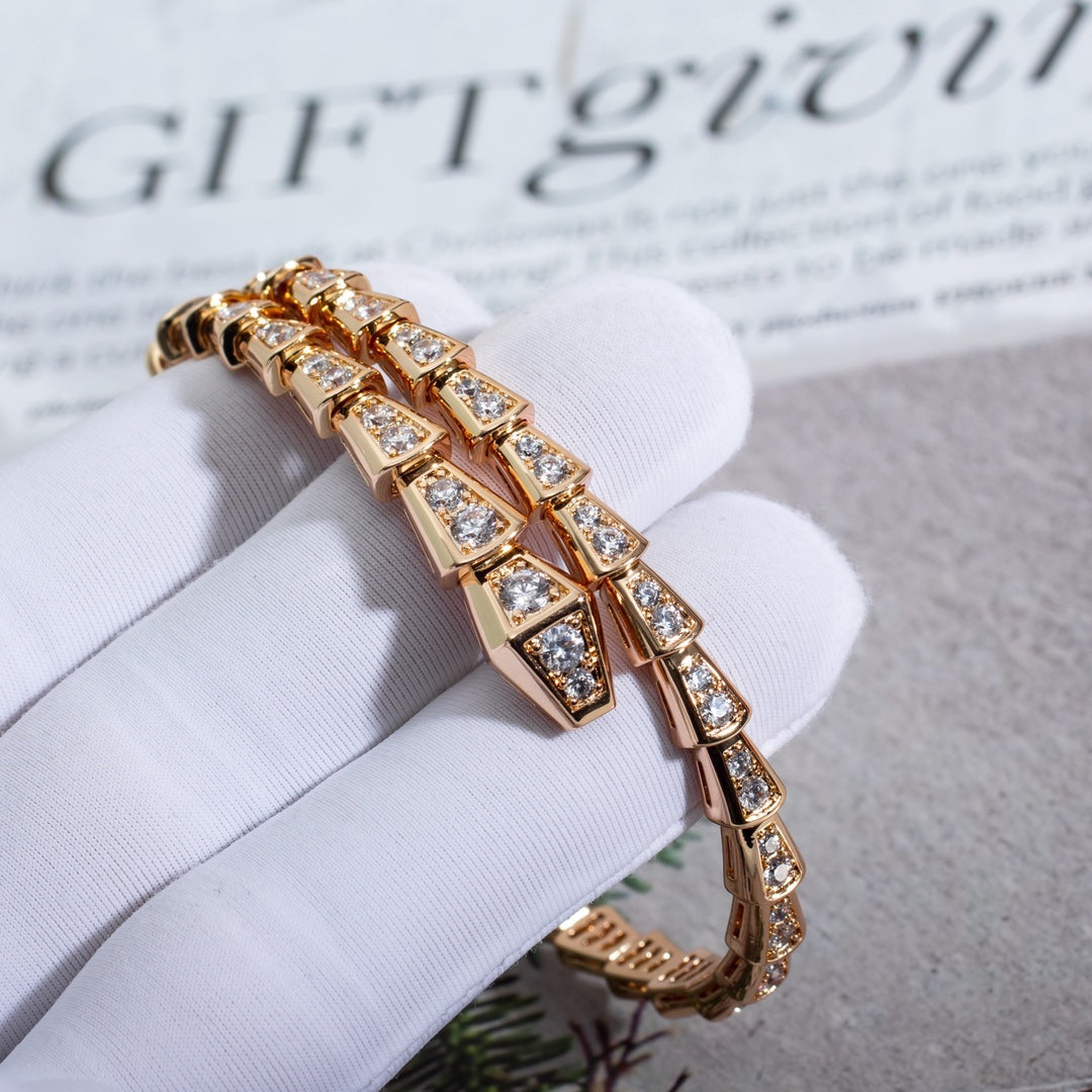 [BloomBling]SERPENTI BRACELET 6.8MM PINK GOLD DIAMOND
