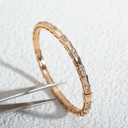 [BloomBling]SERPENTI BRACELET PINK GOLD DIAMOND