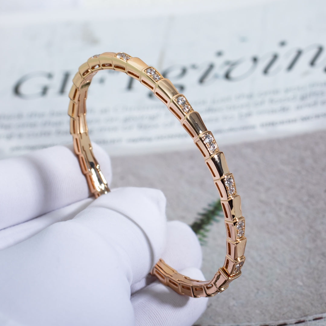 [BloomBling]SERPENTI BRACELET PINK GOLD DIAMOND