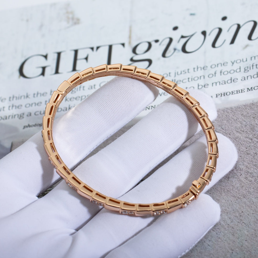 [BloomBling]SERPENTI BRACELET PINK GOLD DIAMOND