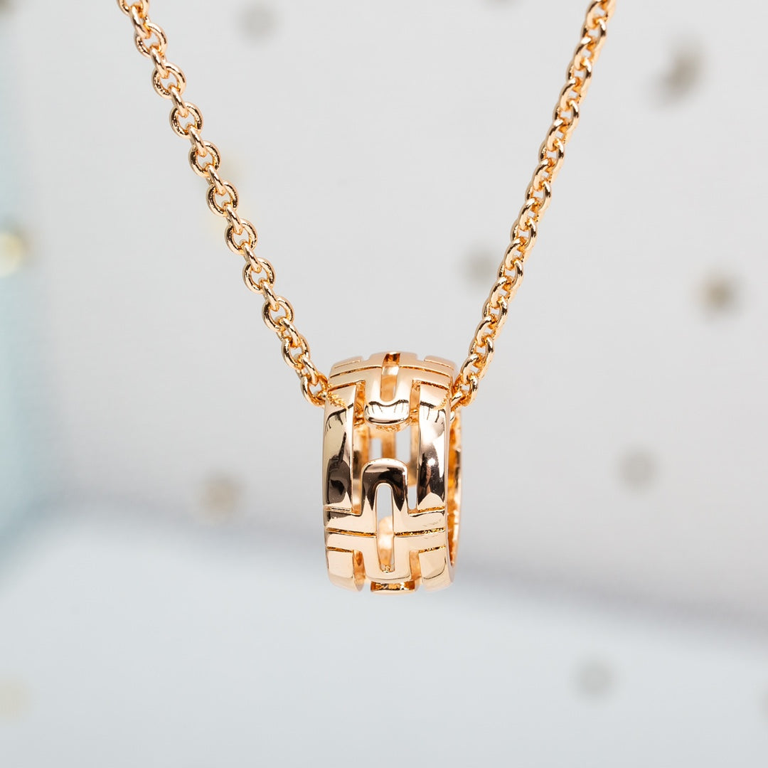 [BloomBling]PARENTESI NECKLACE PINK GOLD