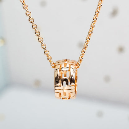 [BloomBling]PARENTESI NECKLACE PINK GOLD