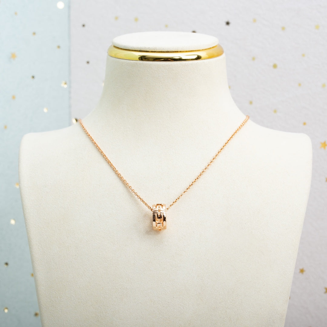 [BloomBling]PARENTESI NECKLACE PINK GOLD