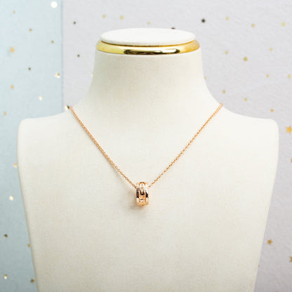 [BloomBling]PARENTESI NECKLACE PINK GOLD