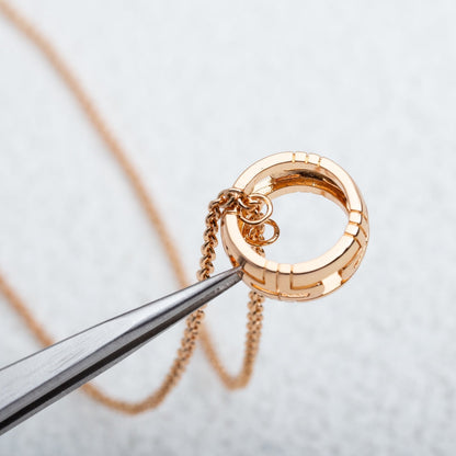 [BloomBling]PARENTESI NECKLACE PINK GOLD