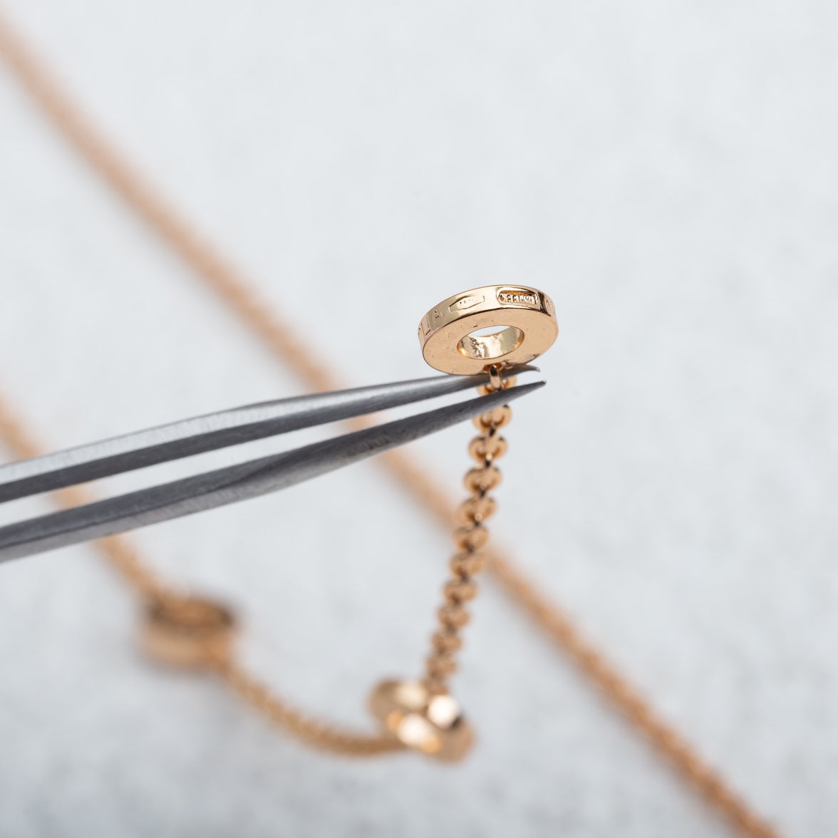 [BloomBling]PARENTESI NECKLACE PINK GOLD