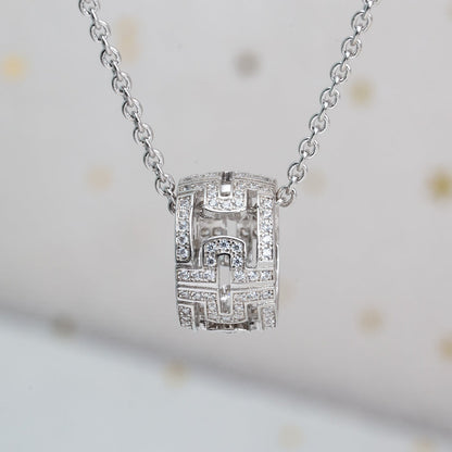 [BloomBling]PARENTESI NECKLACE SILVER DIAMOND