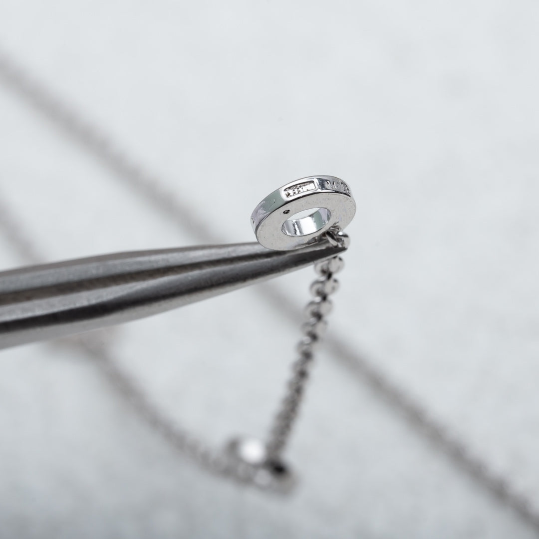 [BloomBling]PARENTESI NECKLACE SILVER DIAMOND