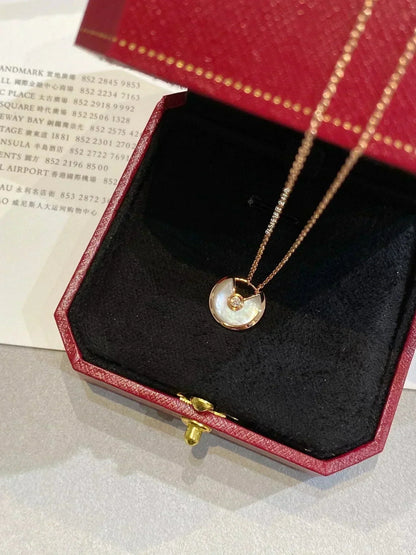 [BloomBling]AMULETTE ROSE GOLD MOP NECKLACE