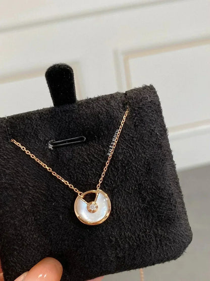 [BloomBling]AMULETTE ROSE GOLD MOP NECKLACE