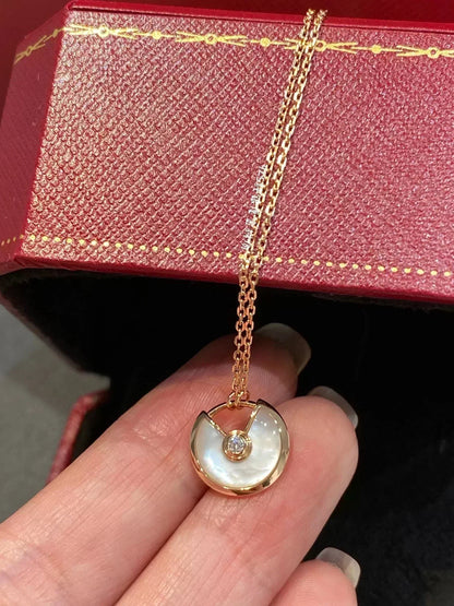 [BloomBling]AMULETTE ROSE GOLD MOP NECKLACE