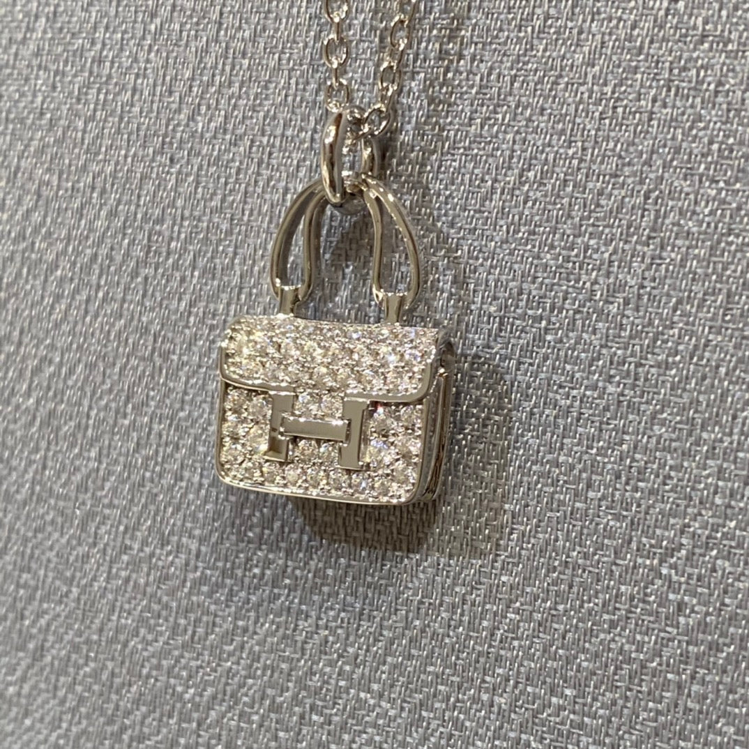 [BloomBling]CONSTANCE PEDANT DIAMOND NECKLACE